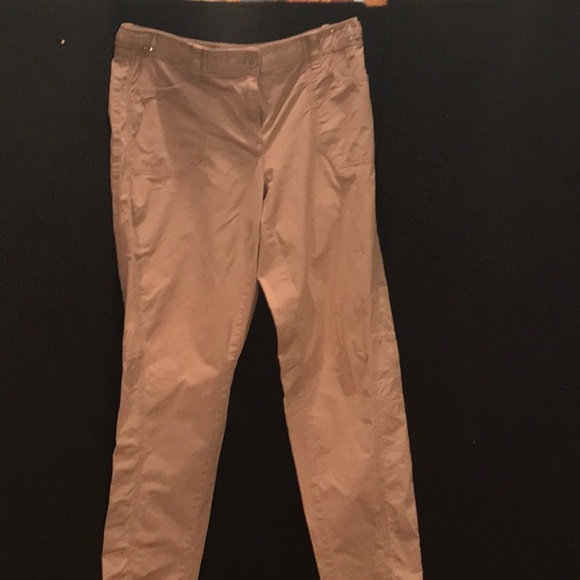 Chicos tan cargo pants. size .05.  96% cotton - Picture 1 of 7